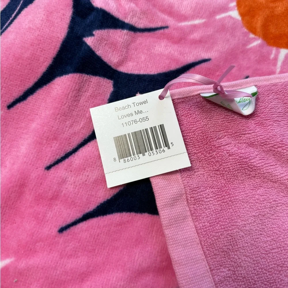 NWT Vera Bradley Loves Me Beach Towel New Retired Pattern